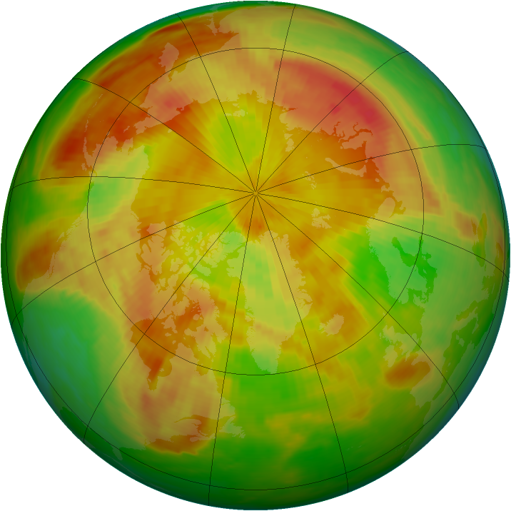 Arctic ozone map for 03 May 1986